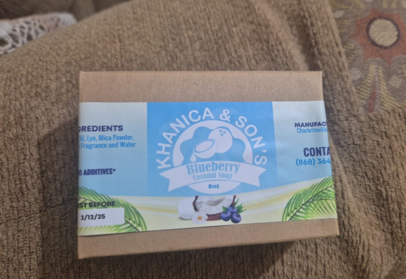 Blueberry coconut soap